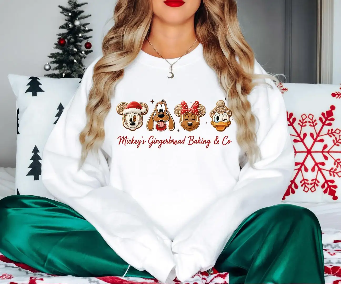 Mickey's Gingerbread Baking & Co Shirt, Disneyland Family Matching Holiday, Mickey And Friends Cookie Xmas Tee, Disney Christmas Sweatshirt