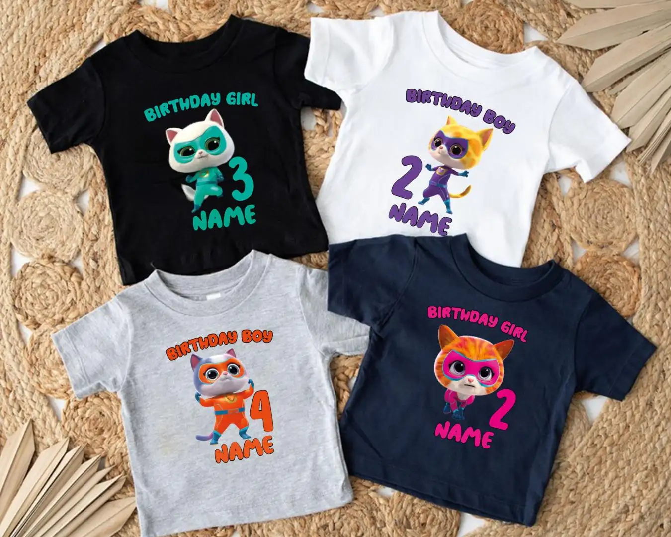 Disney Super Kitties Birthday Shirt for Family