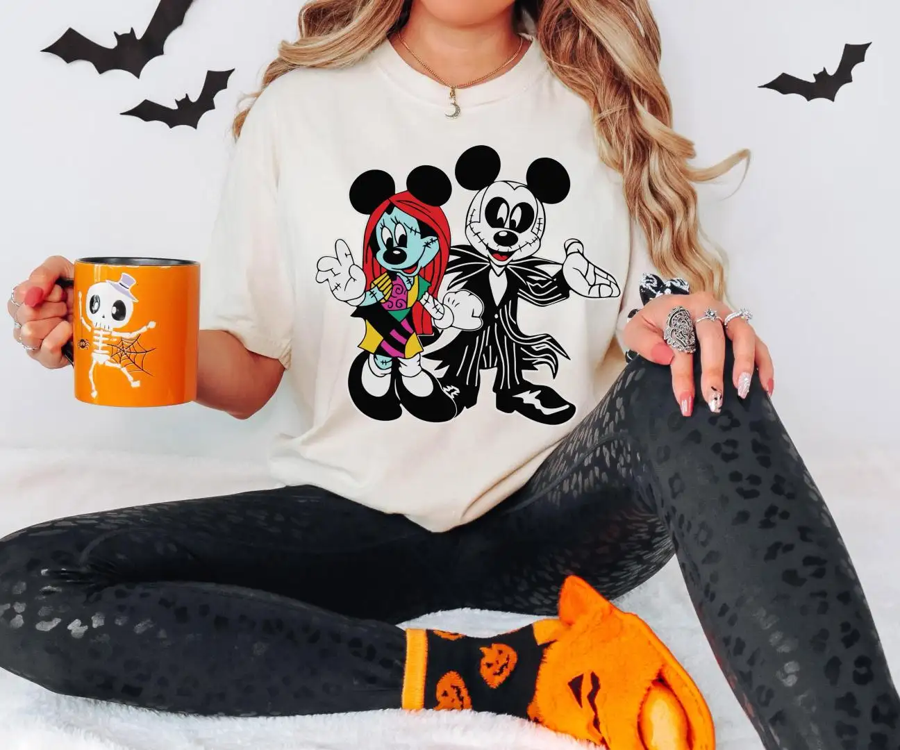 Disney Halloween Shirt, Spooky Season Shirt, Mickey And Minnie Shirt, Jack And Sally Shirt, Nightmare Before Christmas Shirt, Pumpkin Shirt