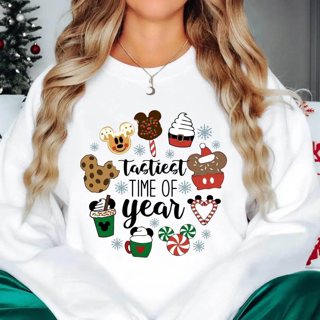 Tastiest Time Of The Year Shirt, Mickey Head Christmas Shirt, Disney Family Matching Xmas Gift, Xmas Snacks Shirt, WDW Xmas Party Tee