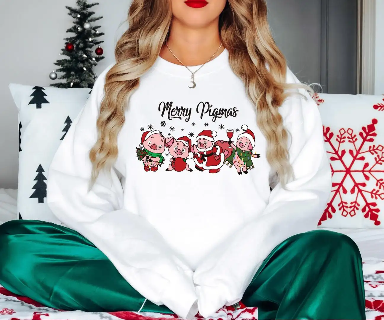 Merry Pigmas Shirt, Christmas Farm Animal Shirt, Christmas Pig Sweatshirt, Christmas Holiday Trip Tee, Pig Lover T-Shirt, Funny Farmer Shirt