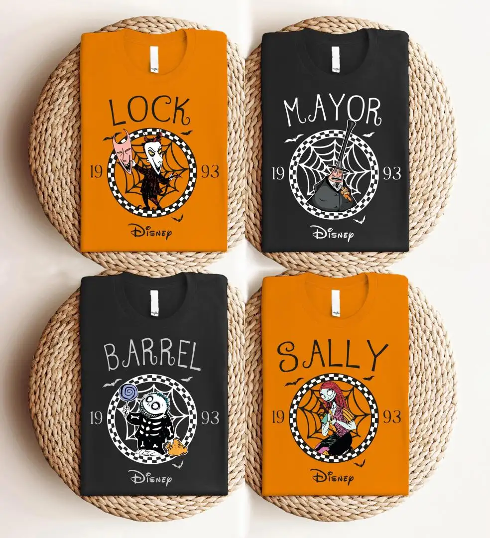 Retro Nightmare Before Christmas Shirt, Jack Skellington Sally Zero Spooky Tee, Disney Halloween Sweatshirt, Oogie Boogie Halloween Trip