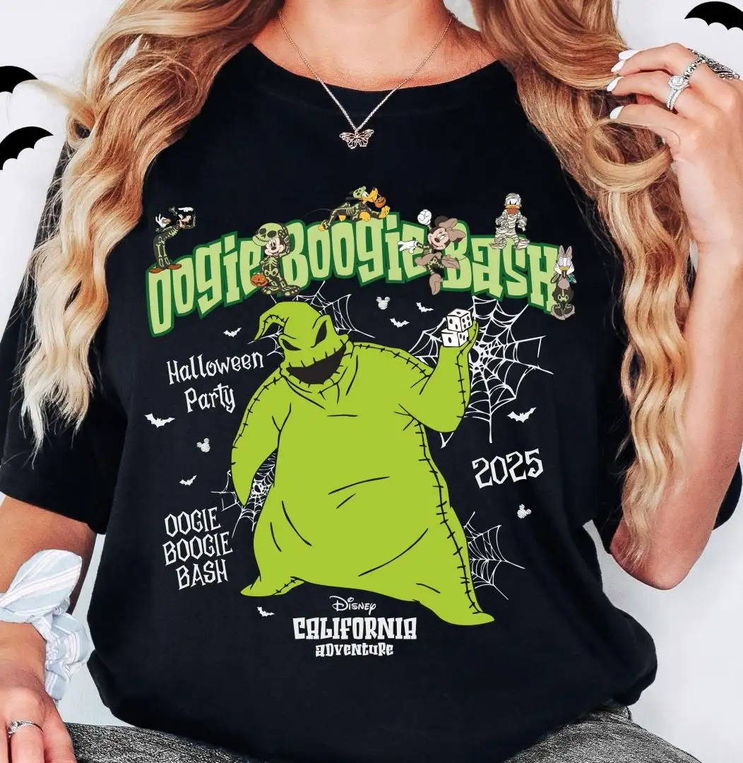 Oogie Boogie Bash Halloween Shirt, The Nightmare Before Xmas, Mickey's Not So Scary Halloween Party, Disney Mickey & Friends Halloween Shirt