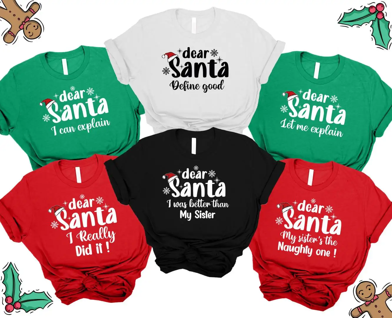 Dear Santa Shirt, Dear Santa Christmas Family Shirts, Holiday Costume, Funny Christmas Shirt, Christmas Quotes Shirt, Santa Hat Shirt