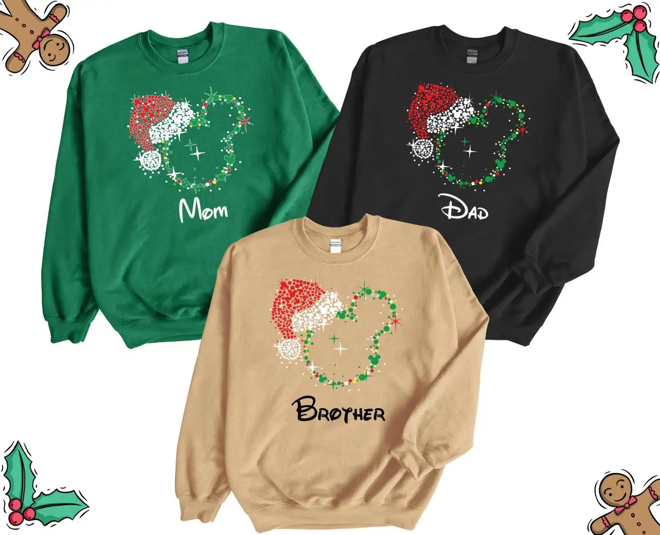 Mickey Christmas Sweatshirt, Christmas Disney Vacation, Mickey Christmas Shirt, Holiday Sweatshirt, Christmas mickey minnie