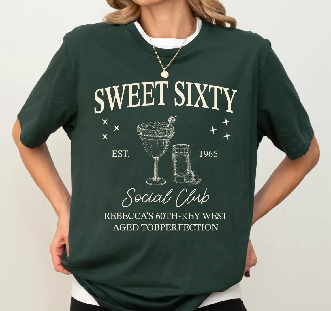 Custom 60th Birthday Shirt for Women's Cocktail Party