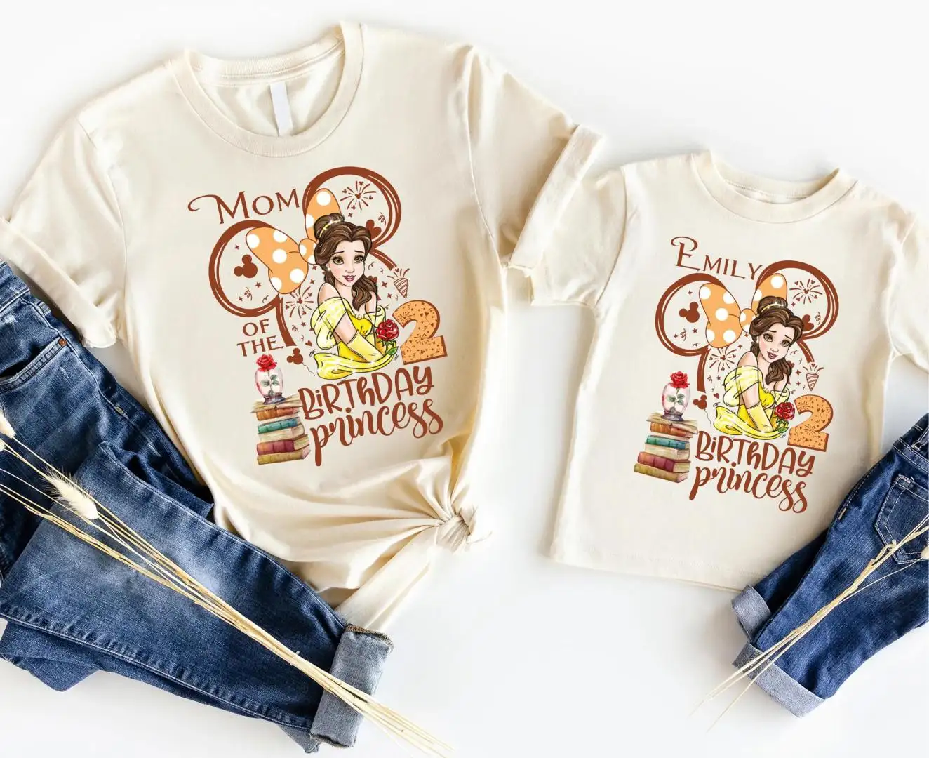 Princess Belle Birthday Shirt for Girls