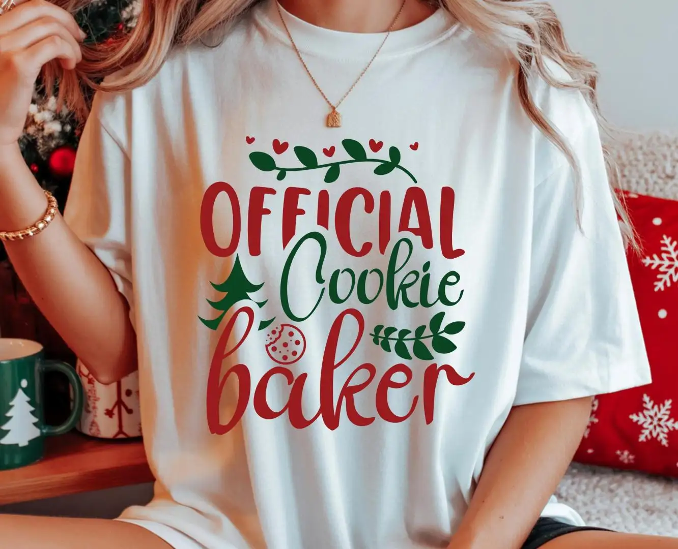 Cookie Baker Shirt, Christmas Cookie Shirt, Gift For Grandma, Gift For Bakers Shirt, Ginger Cookie Shirt, Official Cookie Baker Tee