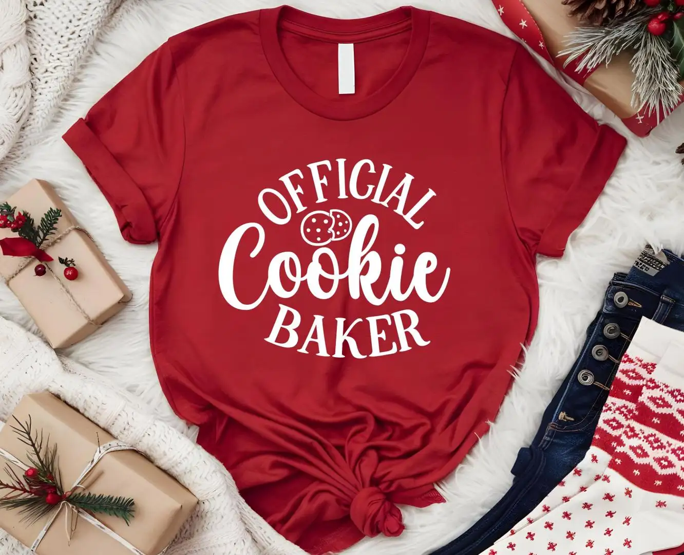 Official Cookie Baker Shirt, Christmas Ginger Cookie Shirt, Christmas Cookie Shirt, Christmas Baker Gift Tee, Christmas Season Gift