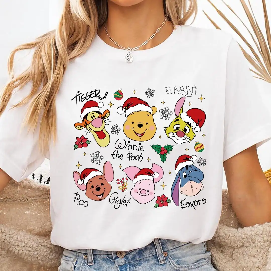 Winnie The Pooh Christmas Shirts, Disney Bear Christmas Tee, Piglet XMAS Toddler Gift, Christmas Eeyore Sweatshirt, Tigger Christmas