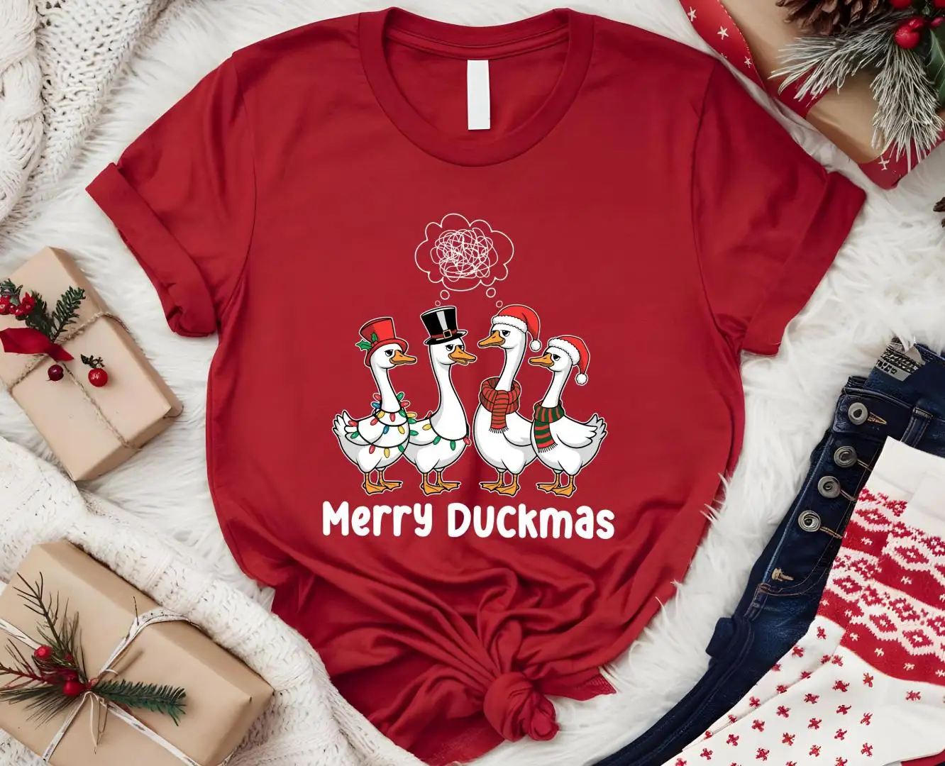 Christmas Ducks Shirt, Funny Animals Christmas Shirt, Funny Christmas Shirt, Duck Christmas Shirt For Women, Christmas Animal Shirt