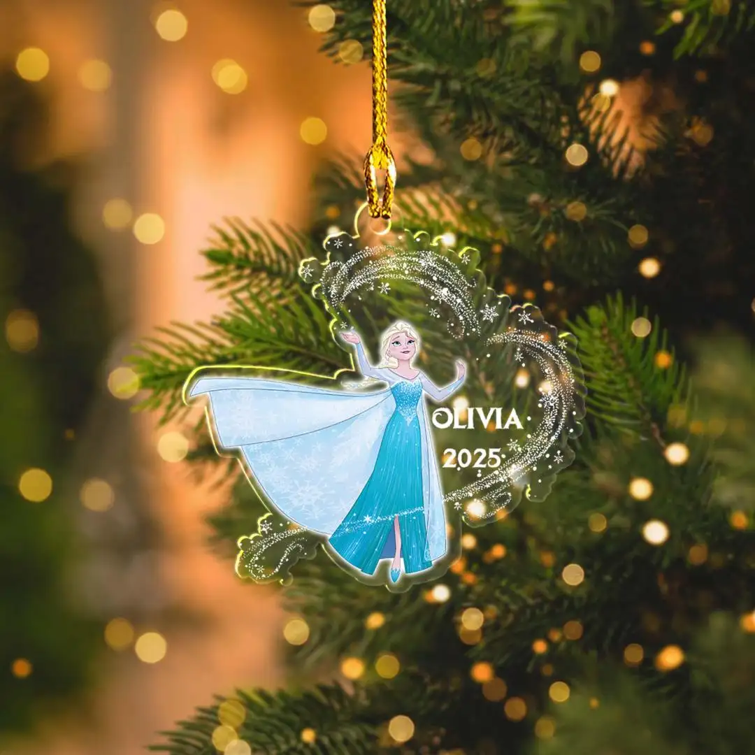 Personalized Elsa Ornament, Elsa Anna Ornament, Disney Ornament, Frozen Elsa Ornament, Christmas Decor, Elsa Christmas Ornaments