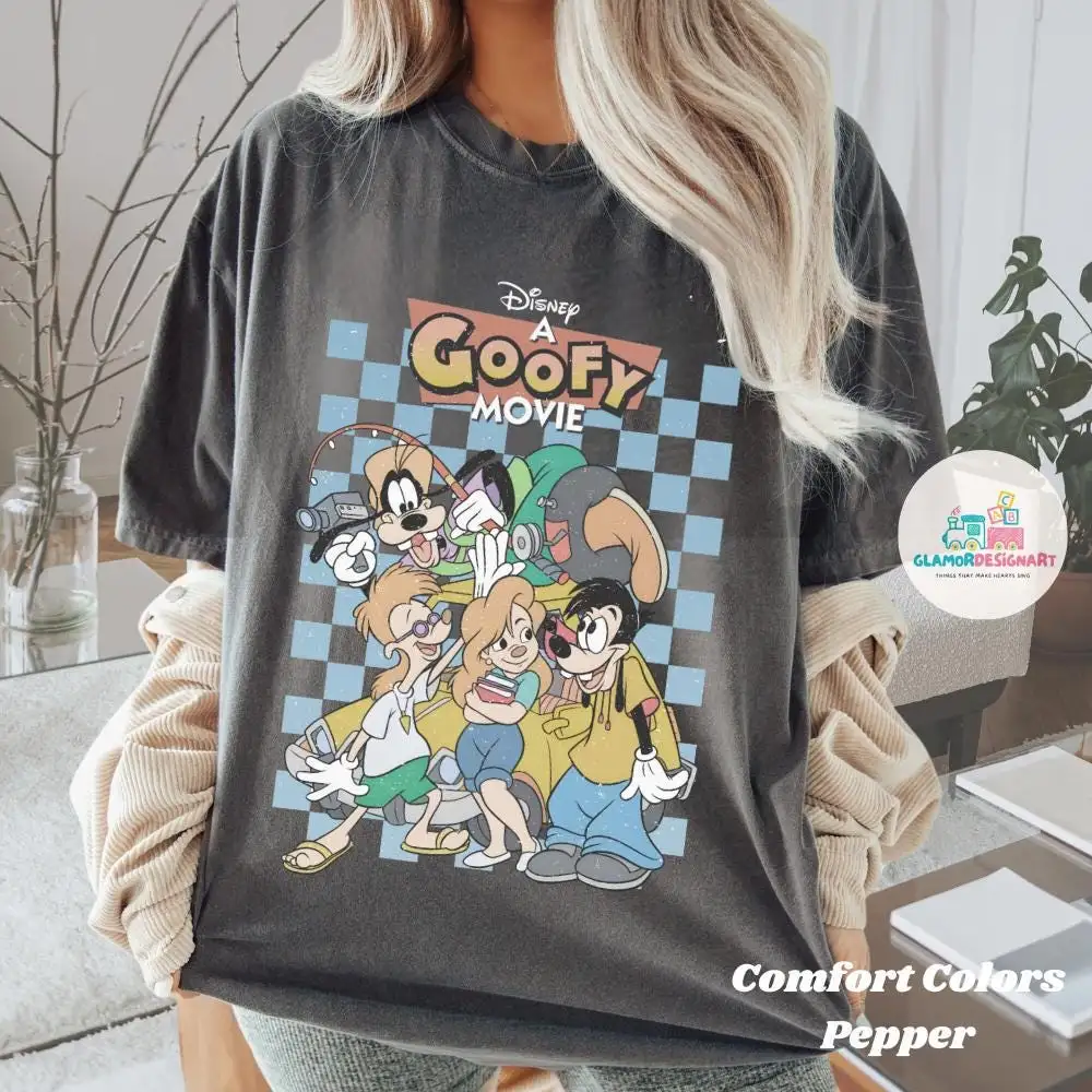 Disney A Goofy Movie Characters Shirt, Max & Roxanne, WDW Magic Kingdom Family 2025 Trip Disneyland Trip Tee, Powerline Stand Out Tee