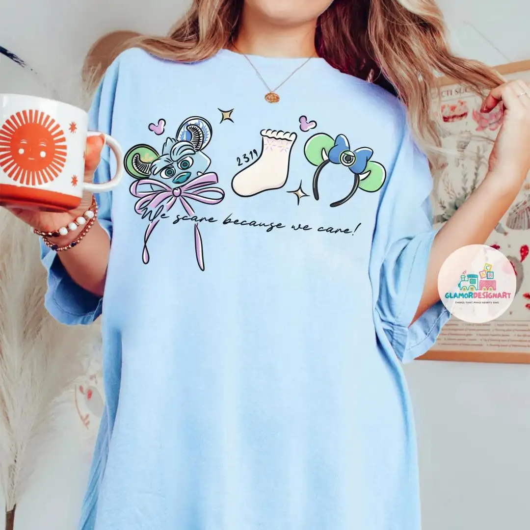 Coquette bow Monster Inc. Disney Shirt, WDW Disneyland Girls Trip Magic Kingdom, Sully Mike Boo Monster University shirt, Disneyland Trip