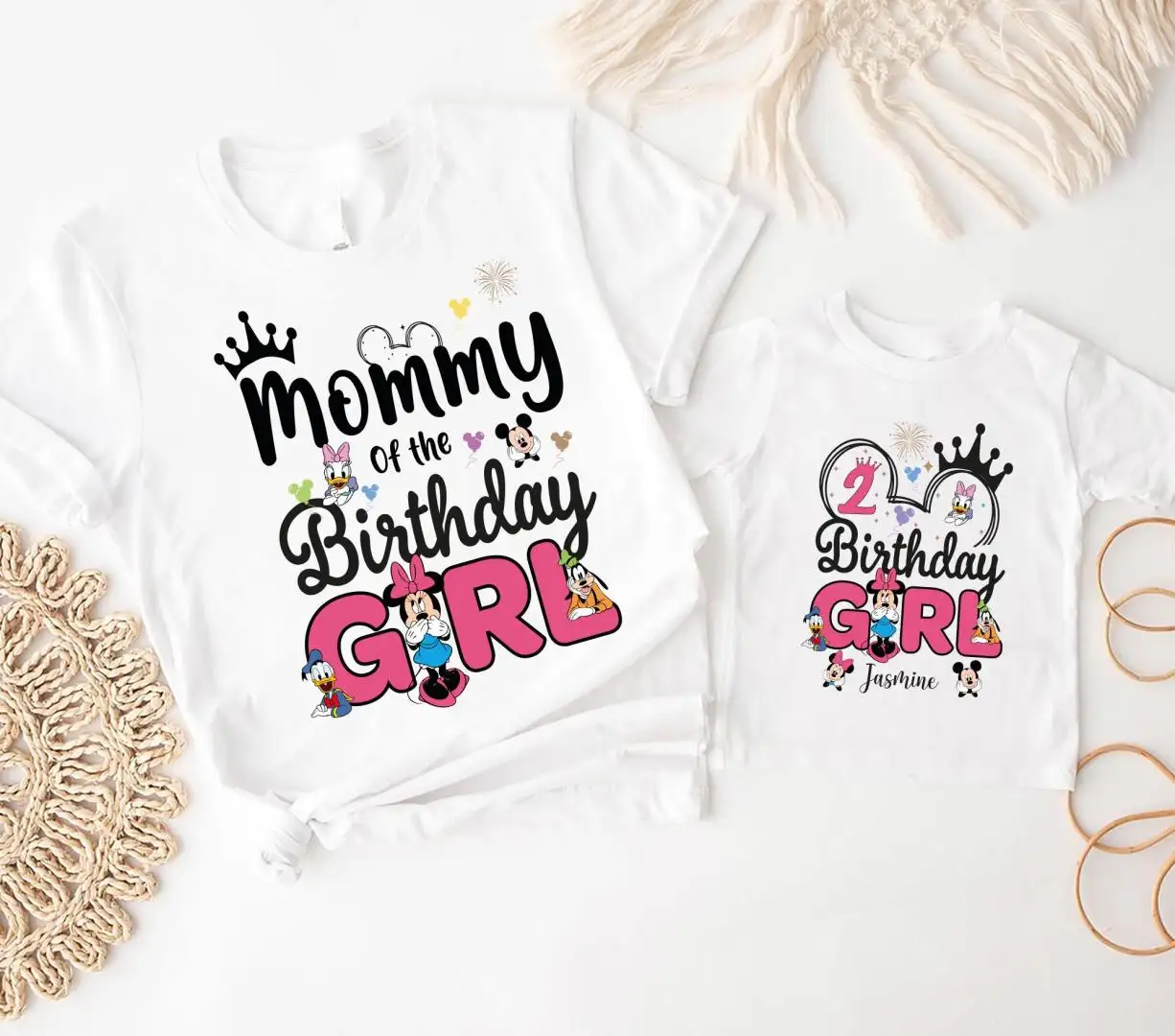 Minnie Mouse Birthday Girl Shirt for Kids Party