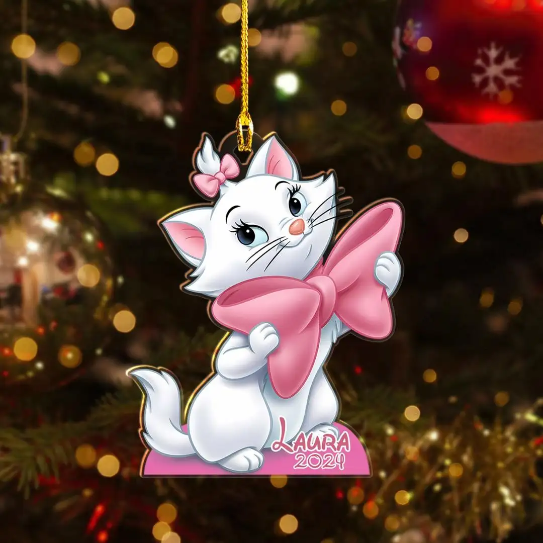 The Aristocats Christmas Ornament, Marie Aristocats Ornament, Disneyworld Ornament, Berlioz Toulouse Marie Christmas Lights, Cat Lover Gifts