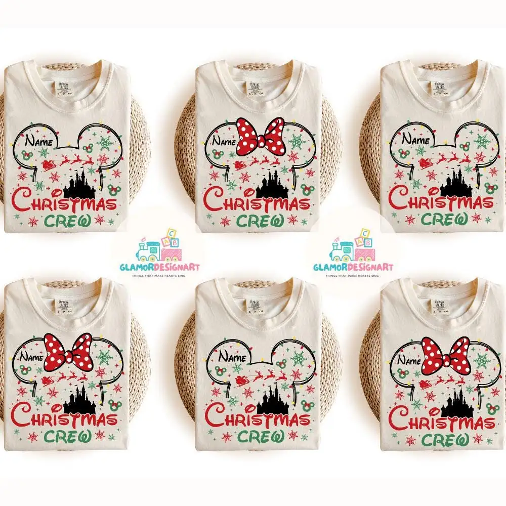Disney Christmas Shirt, Mickey Christmas Shirt, Disney Christmas Family Shirts Christmas Crew Shirt, Christmas Season T-shirt Xmas Gifts