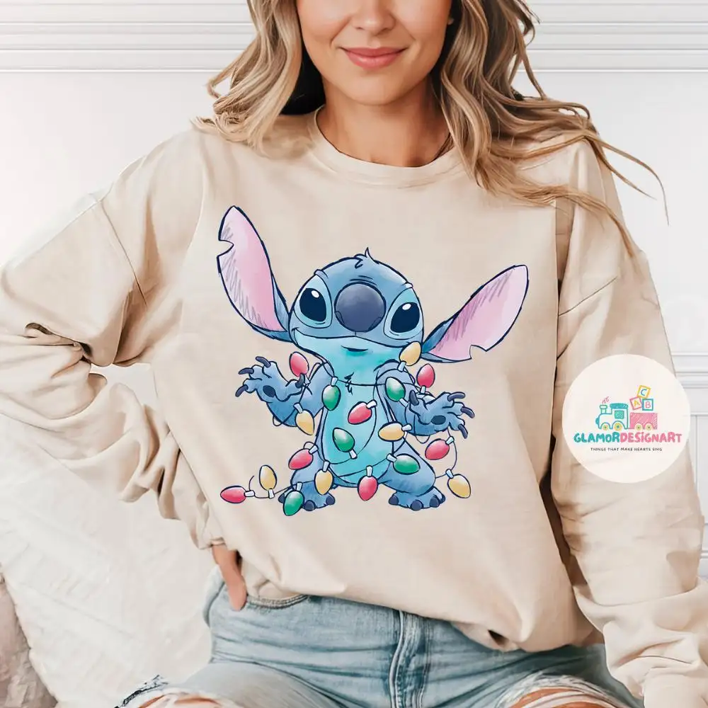 Stitch Shirt, Christmas Shirt, Christmas Gift, Disney Christmas Shirt, Stitch T-Shirt, Lilo And Stitch Christmas Shirt, Disney Sweatshirt