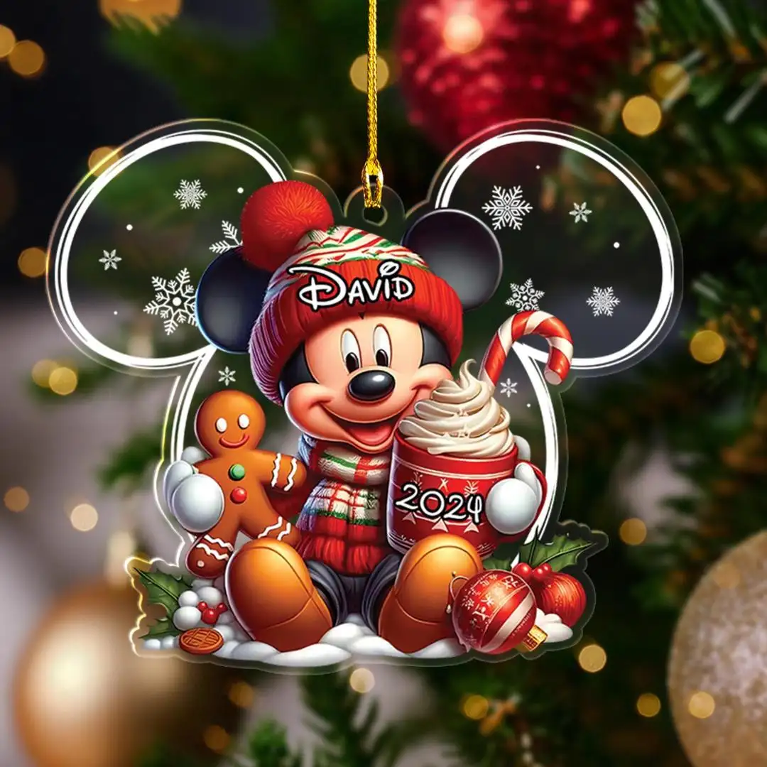 Personalized Mickey Christmas Ornament 2025, Mickey Mouse Ornament 2025 Disney Keepsake 2025 Ornament Mickey Ornament Disneyworld Gifts