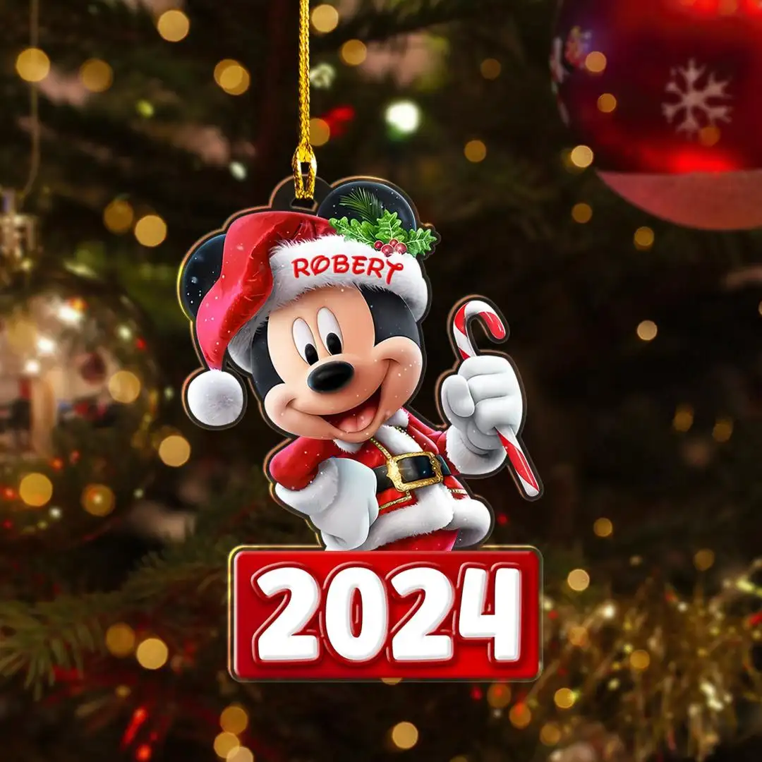 Personalized Christmas Ornament 2025, Disney Mickey Mouse Ornament 2025 Disney Keepsake 2025 Ornament Mickey Ornament Disneyworld Gifts