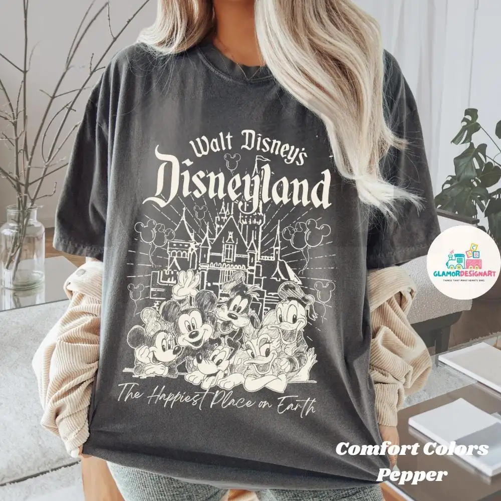 Vintage Disneyland Resort Comfort Colors Shirt, Disneyworld Shirts, Disney Family Shirts, Retro Disneyland Parks Shirt, Magic Kingdom Shirt