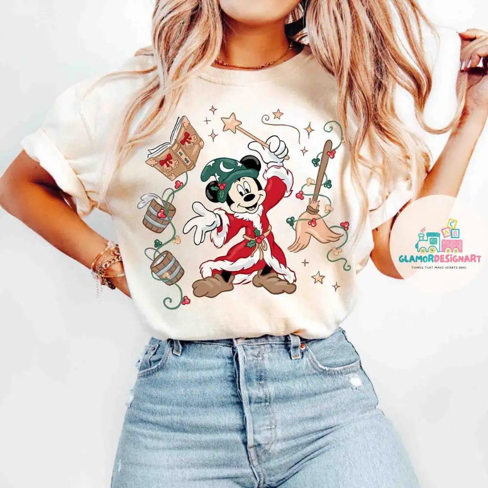 Comfort Colors Disney Christmas Mouse Wizard Shirt Mickey Wizard Shirt Fantasia Mickey Xmas Tee Mickey Sorcerer Shirt Fantasia Mickey Shirt