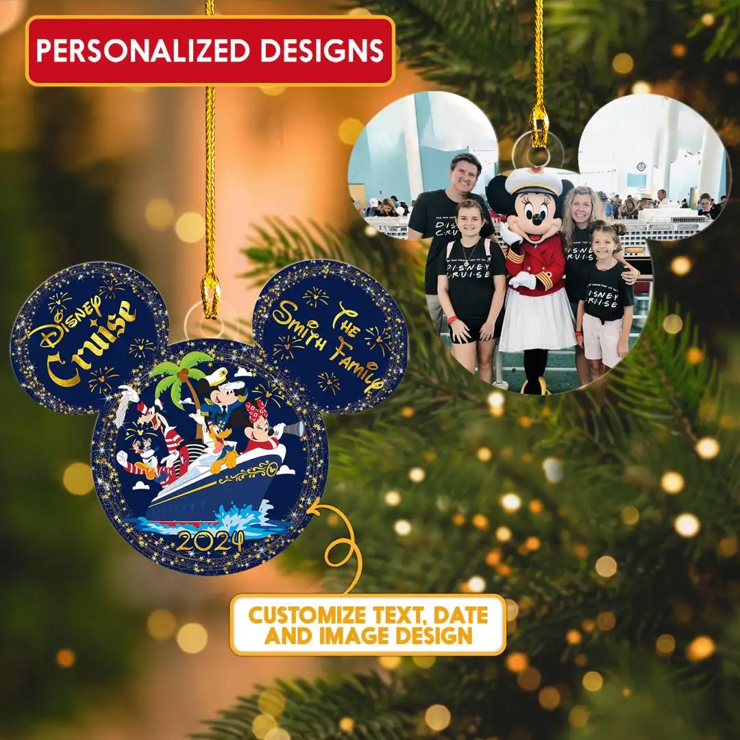 Personalized Disney Ornaments, Disney Cruise 2025 Ornaments, Disney Fish Extender Gift, Disneyland Ornaments, Disney Christmas Ornaments