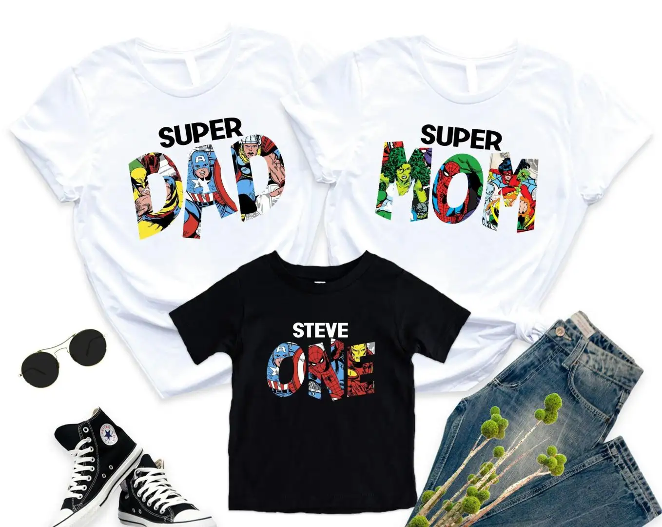 Superhero Birthday Party Shirt for Kids
