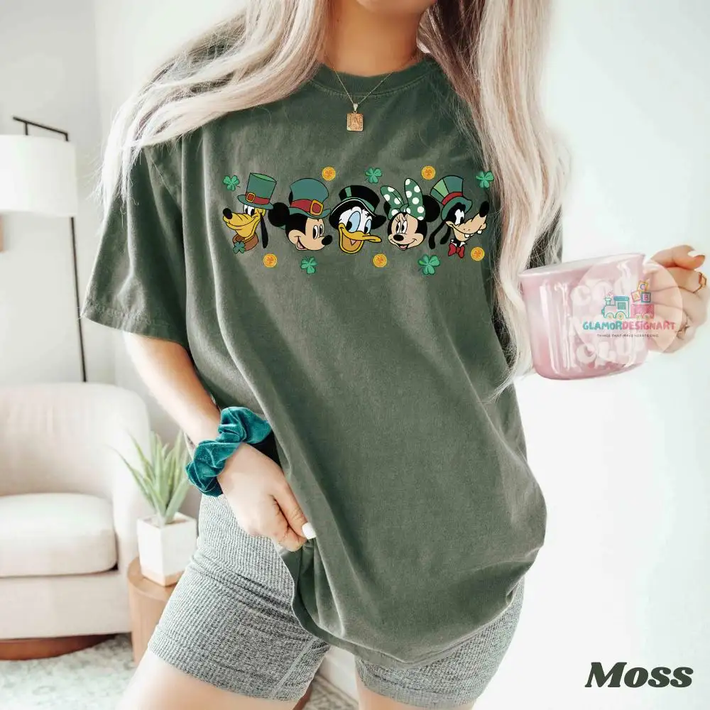 Disney St. Patrick's Day Shirt, Matching Family Shirts Comfort Colors, Mickey and Friends St Patricks Shirt, Mickey St Patrick's Day Shirt