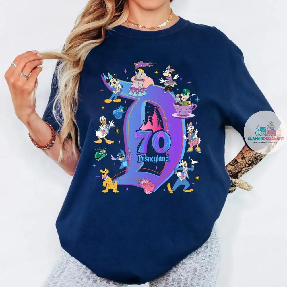 Disneyland 70th anniversary 1955-2025 shirt, Disneyland family vacation 2025 shirt, Platinum celebration Tee, 70 years of magic shirt