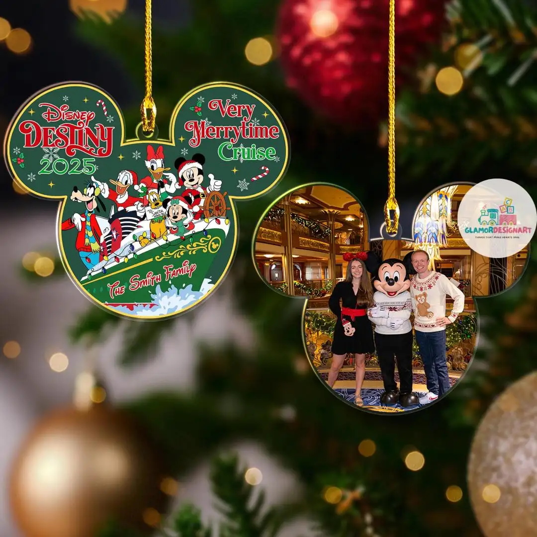 Personalized Disney Cruise Line Ornament Mickey and Friends Cruise Trip Disney Christmas cruise ornament Very Merrytime Cruises Ornament