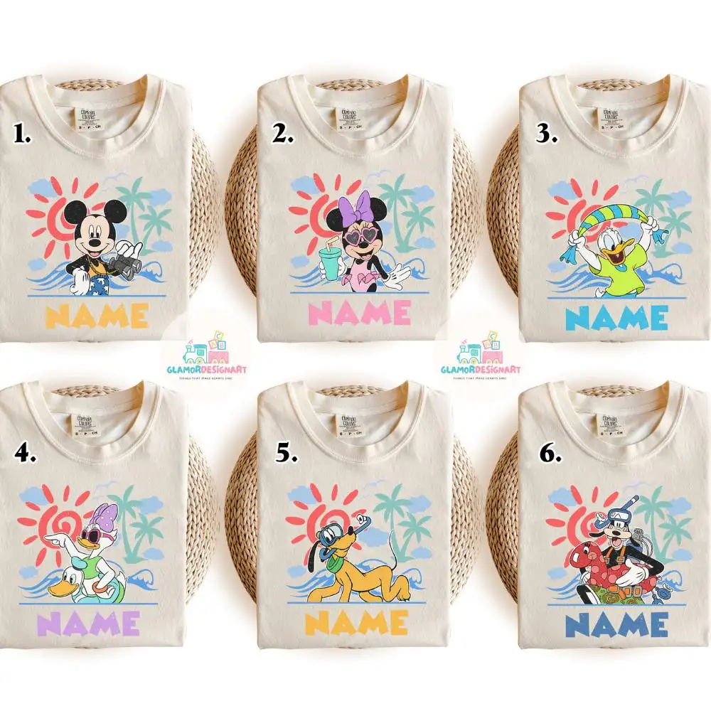 Personalized Mickey and Friends Summer Cruise 2025 Shirt, Family Vacation, Disney Summer Break Shirts, Disney Cruise Matching Group Shirt