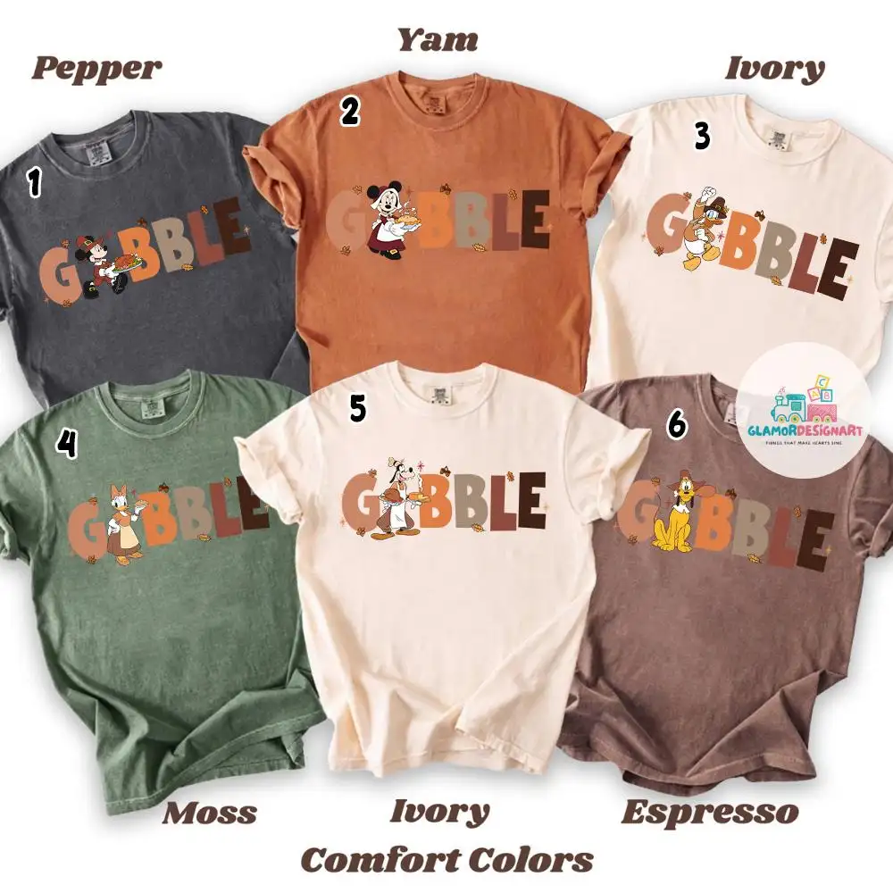 Disney Thanksgiving Family Shirt, Mickey Tee, Mickey Gobble Shirt Thanksgiving Shirt Family Vacation Thanksgiving Shirt Disney Gobble Shirt
