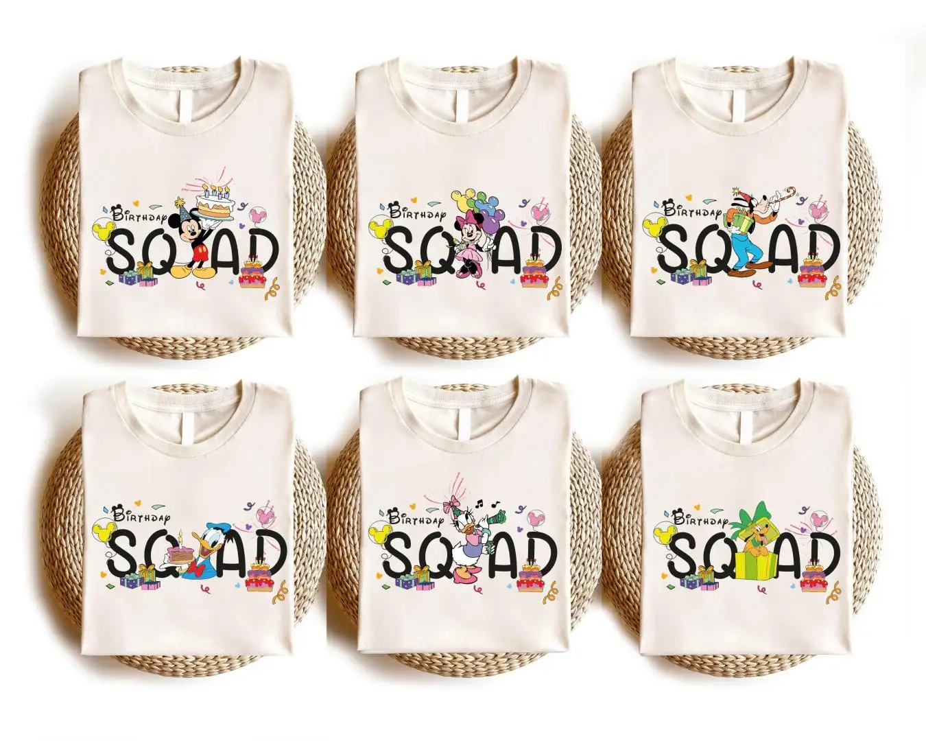 Disney Birthday Squad Shirt for Family Matching Party