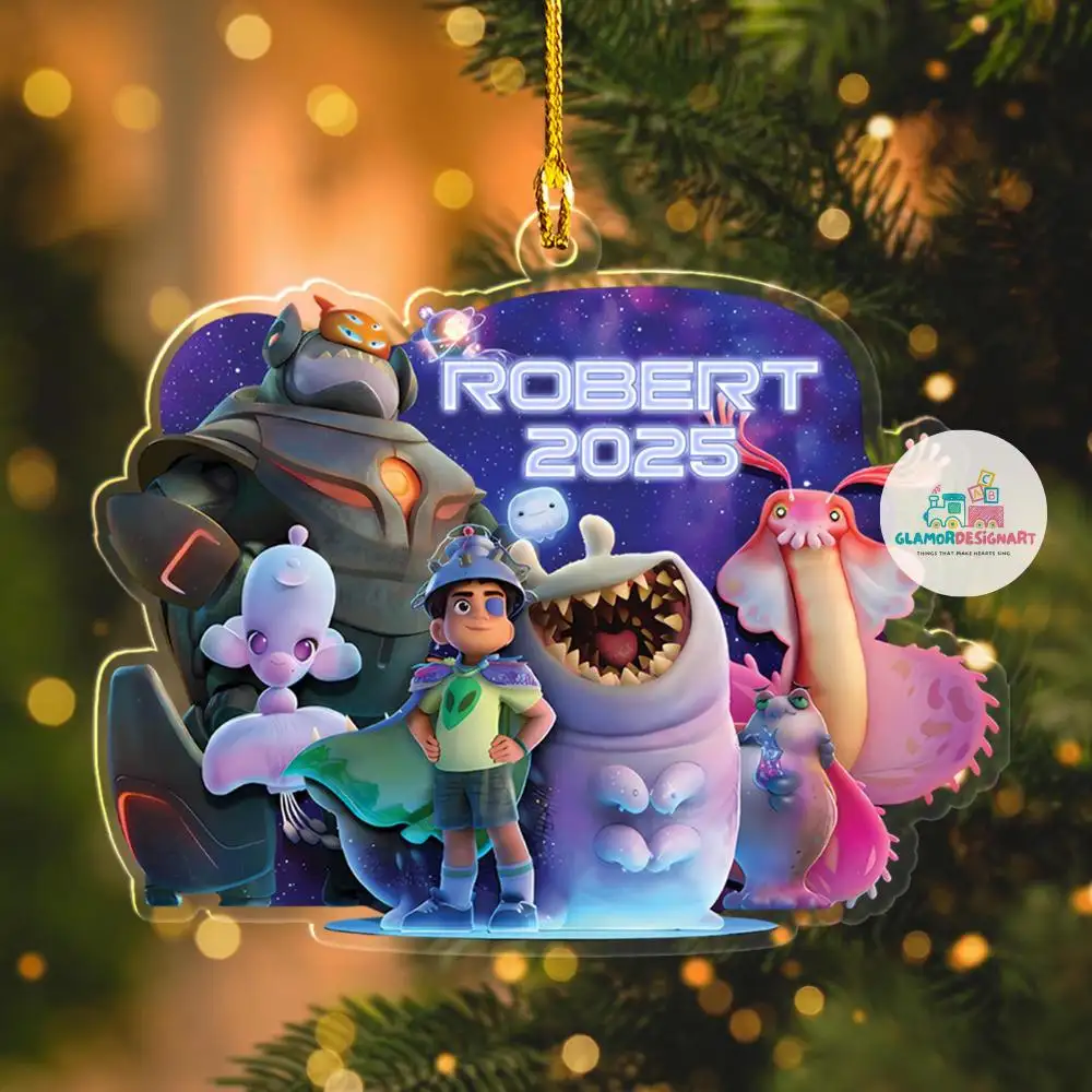 Personalized Elio Movie Christmas, Decor Acrylic Ornament, Halloween Acrylic Ornament, Chrismas Pixar Elio Christmas Ornament