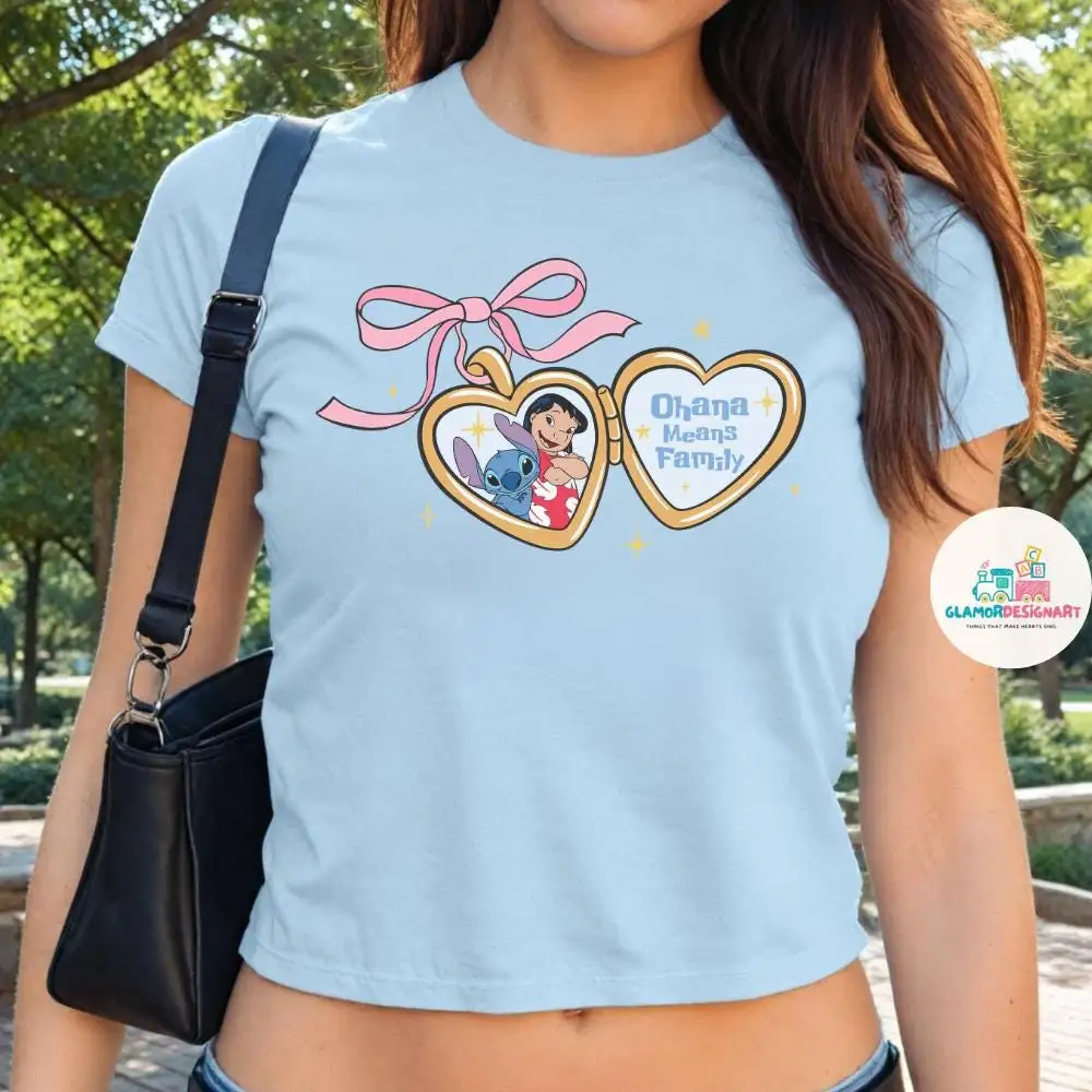 Coquette Bows Lilo and Stitch T-shirt, Magic Kingdom Shirt, Disneyland Shirt, Girly Women Disney Trip Comfort Colors, Disney Stitch Shirt