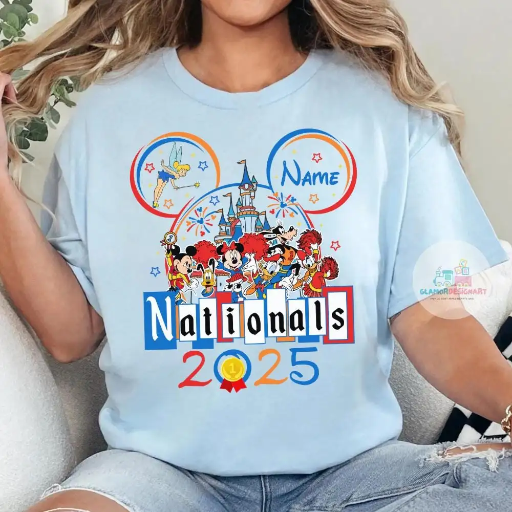 Personalized Disney UCA All Star Nationals 2025 shirt, Mickey & friends WDW Cheerleading and Dance Championships Cheerleader Cheer Mom shirt