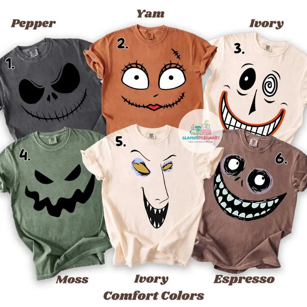 Nightmare Before Christmas Halloween Costume Shirt, Halloween Party, Jack Sally Oogie Boogie Zero Mayor Shirt, Disneyland Halloween Trip