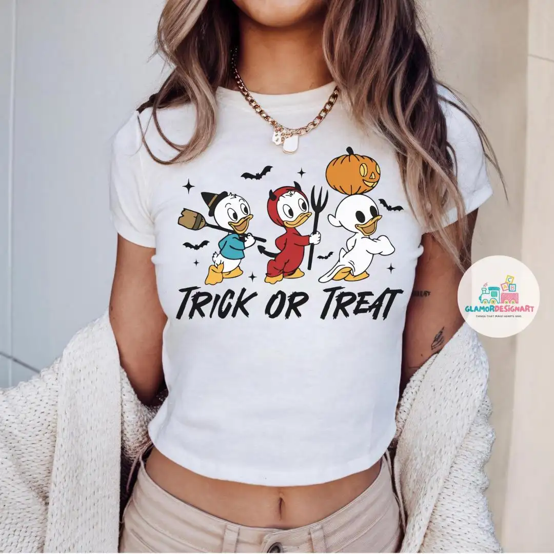 Duck Tales Trick Or Treat T-shirt, Mickey's Not So Scary Party 2025, Huey Dewey Louie Witch Hazel Shirt, Duck Tales Disney Halloween Shirt