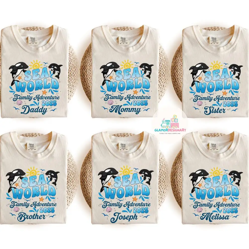 Sea World Family Adventure 2025, Family Sea World Shirts, Cruise, Sea World Family Vacation Tee, Family Cruise Shirts, Cruise Group Shirt