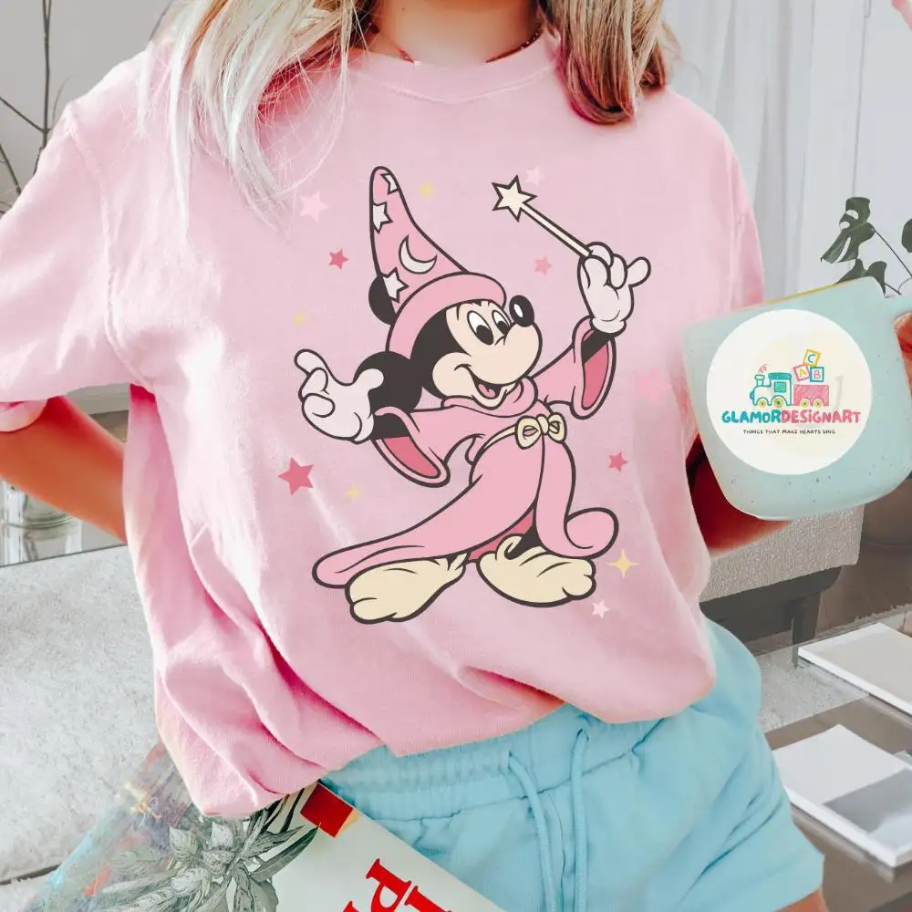 Fantasia Sorcerer Mickey T-shirt Fantasmic Tee, Disney Movie Fans Shirt Disney Fantasia Movie Shirt Comfort Colors Fantasia, Disney Trip Tee