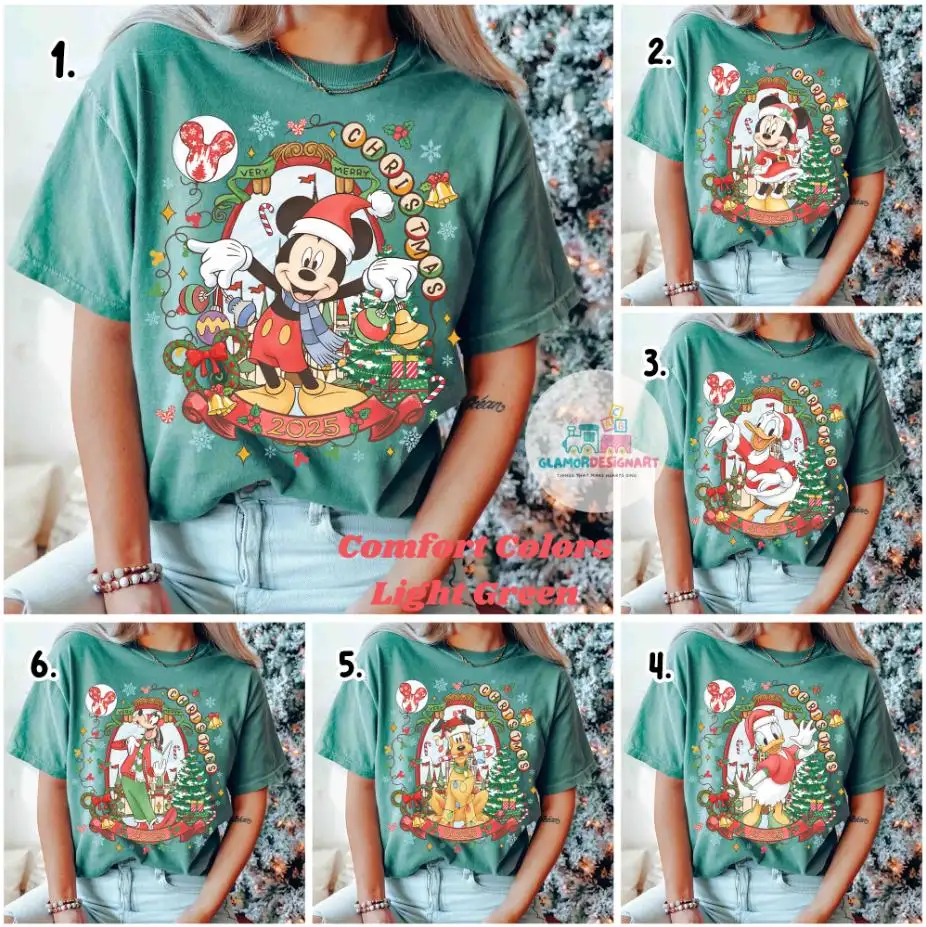 Custom Disney Mickey's Very Merry Christmas Shirt, Disney Christmas Group Shirt Disneyland Christmas, Disney All Character Christmas Shirt