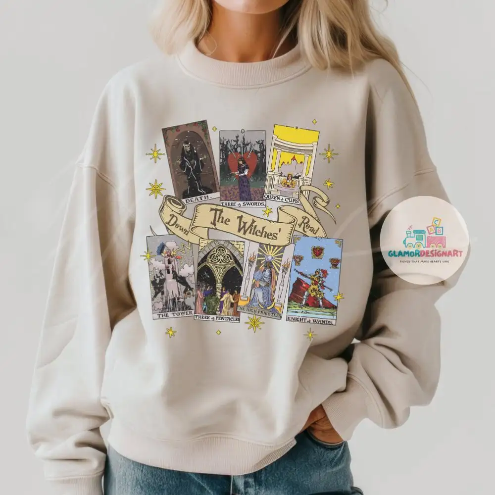 Vintage Agatha All Along Shirt, Agatha All Along Tarot Cards Shirt, Green Witch Queer Lesbians Shirt The Witches Road, Agatha Harkness Shirt