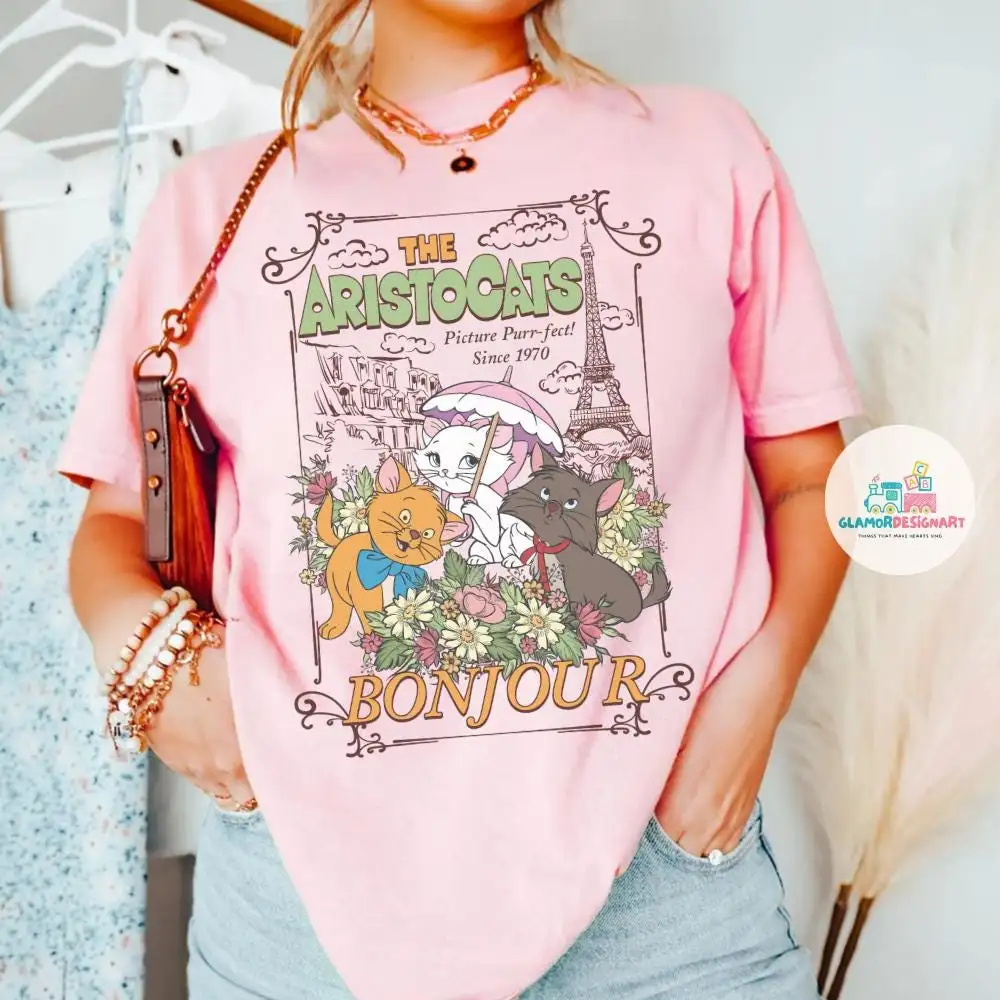 Disney The Aristocats Shirt Marie Cat Shirt Disney The Aristocats Shirt, Magic Kingdom Family Shirt Cats Paris Shirt, Disney Marie Cat Shirt