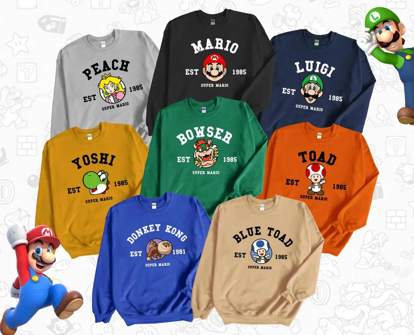 Mario Family Shirt | Birthday Gift Shirt