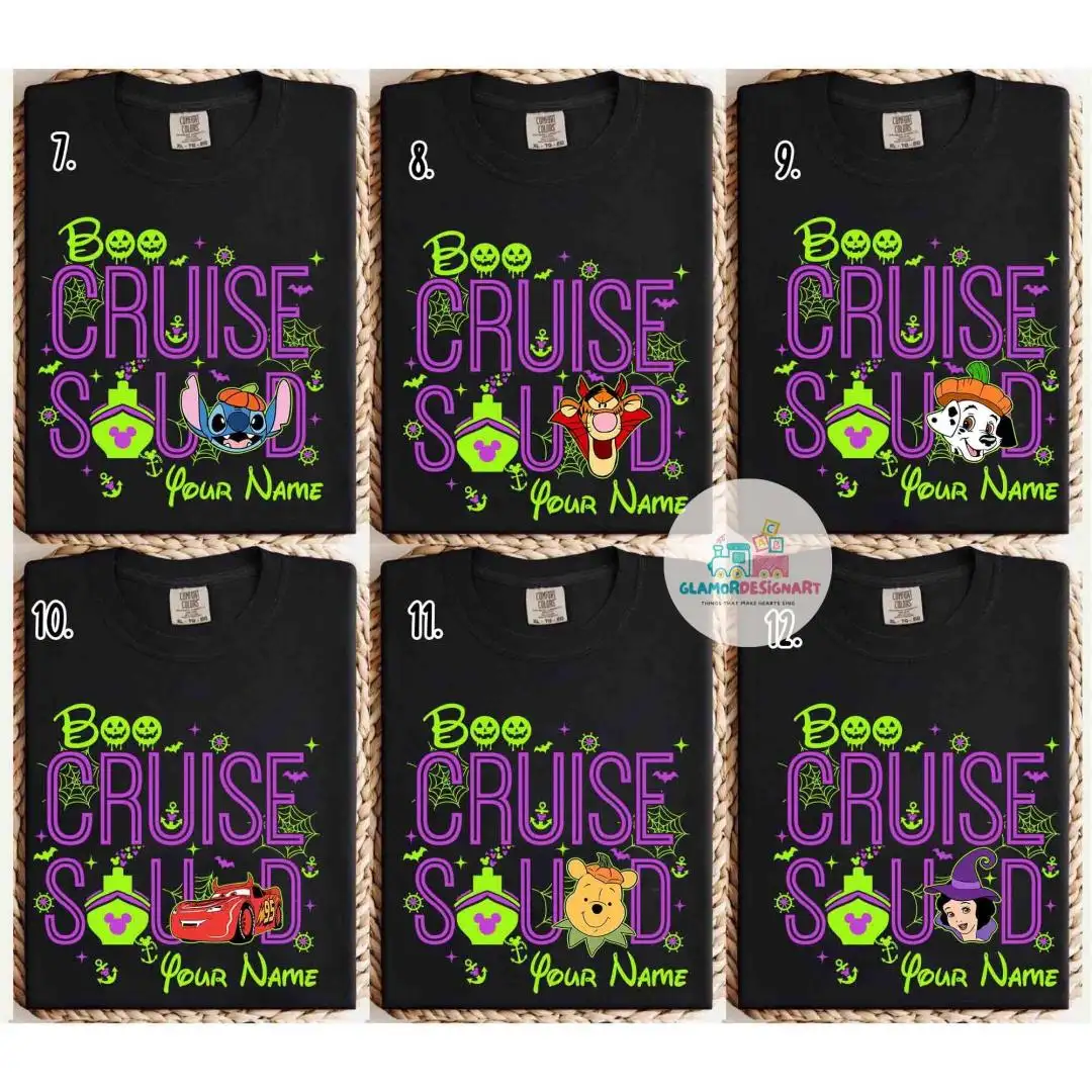 Halloween on the High Seas Disney Cruise Shirt, Disney Mickey and Friends Halloween Matching Shirt, Family Trip 2025 Spooky Cruise Tee