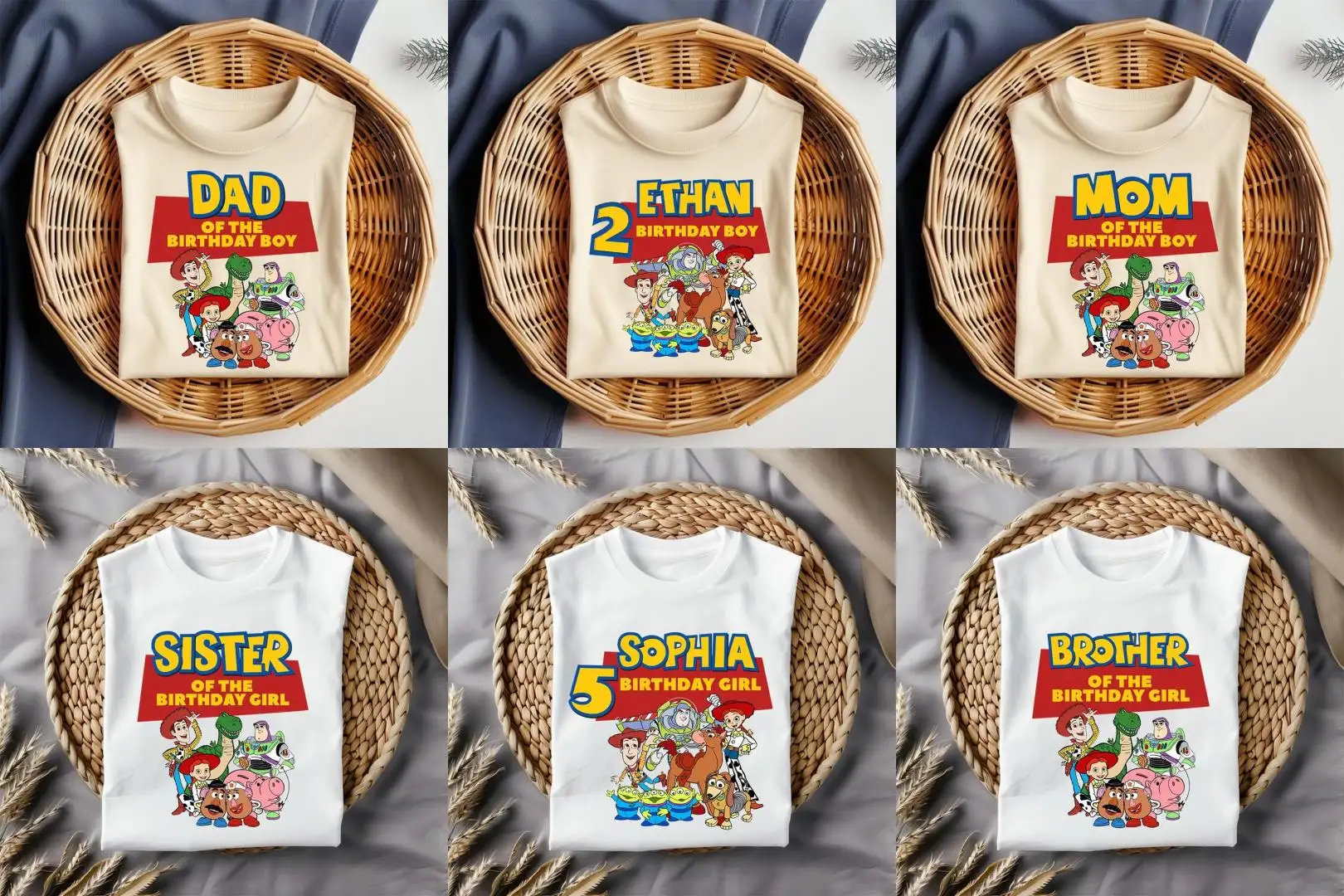 Toy Story Birthday Shirt for Family & Kids