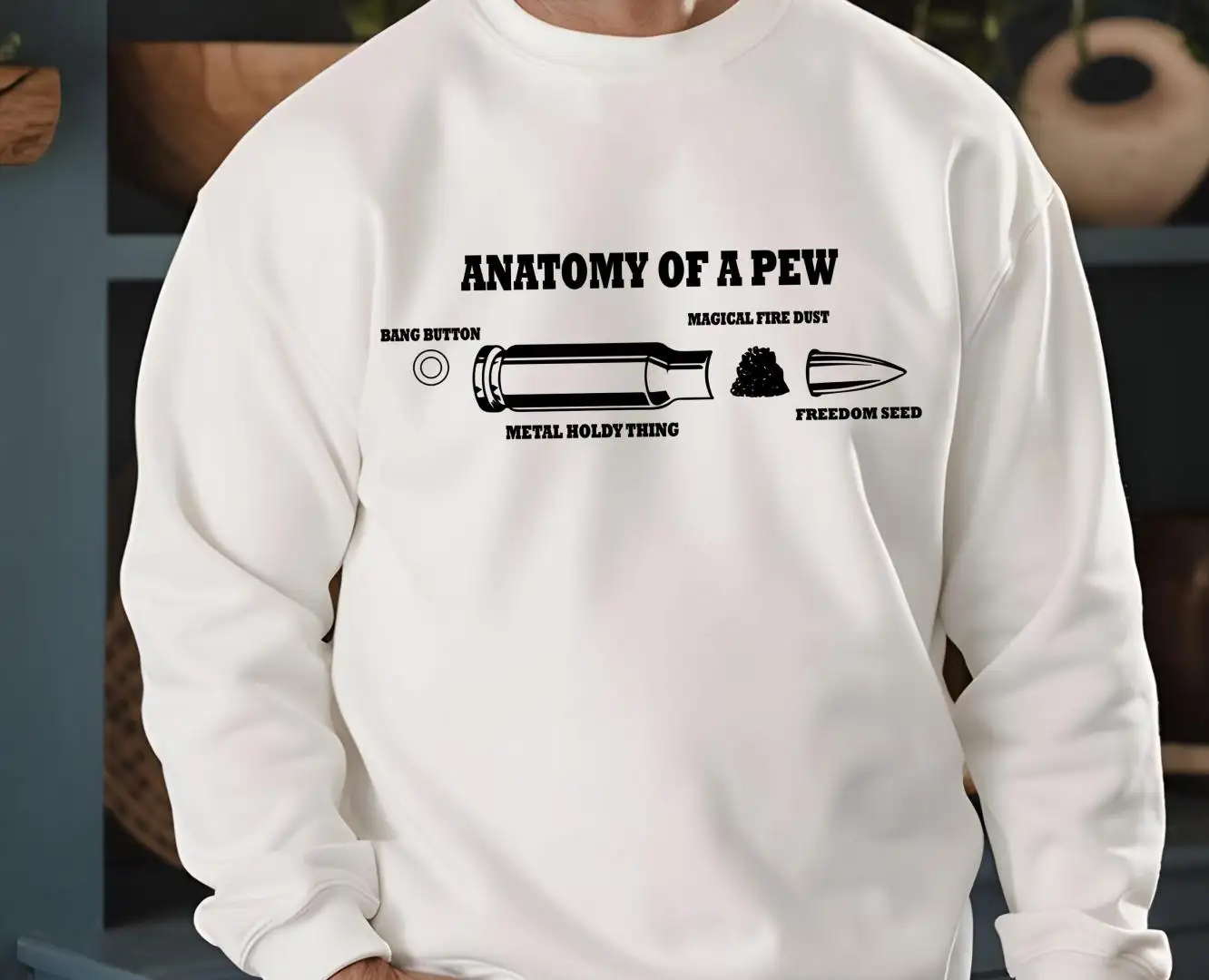 Funny Gun Anatomy Patriotic Shirt For Men