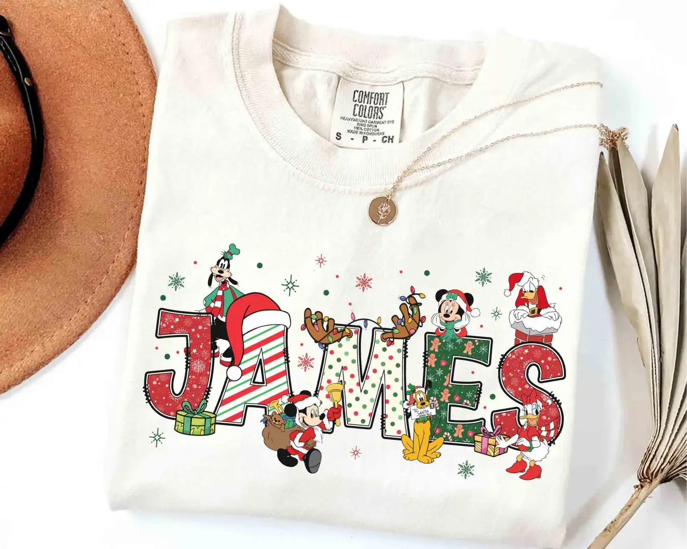 Custom Name Mickey & Friends Christmas Shirt, Personalized Disney Xmas Matching Tee, Mickey's Very Merry Christmas Party 2025 Gifts Shirt