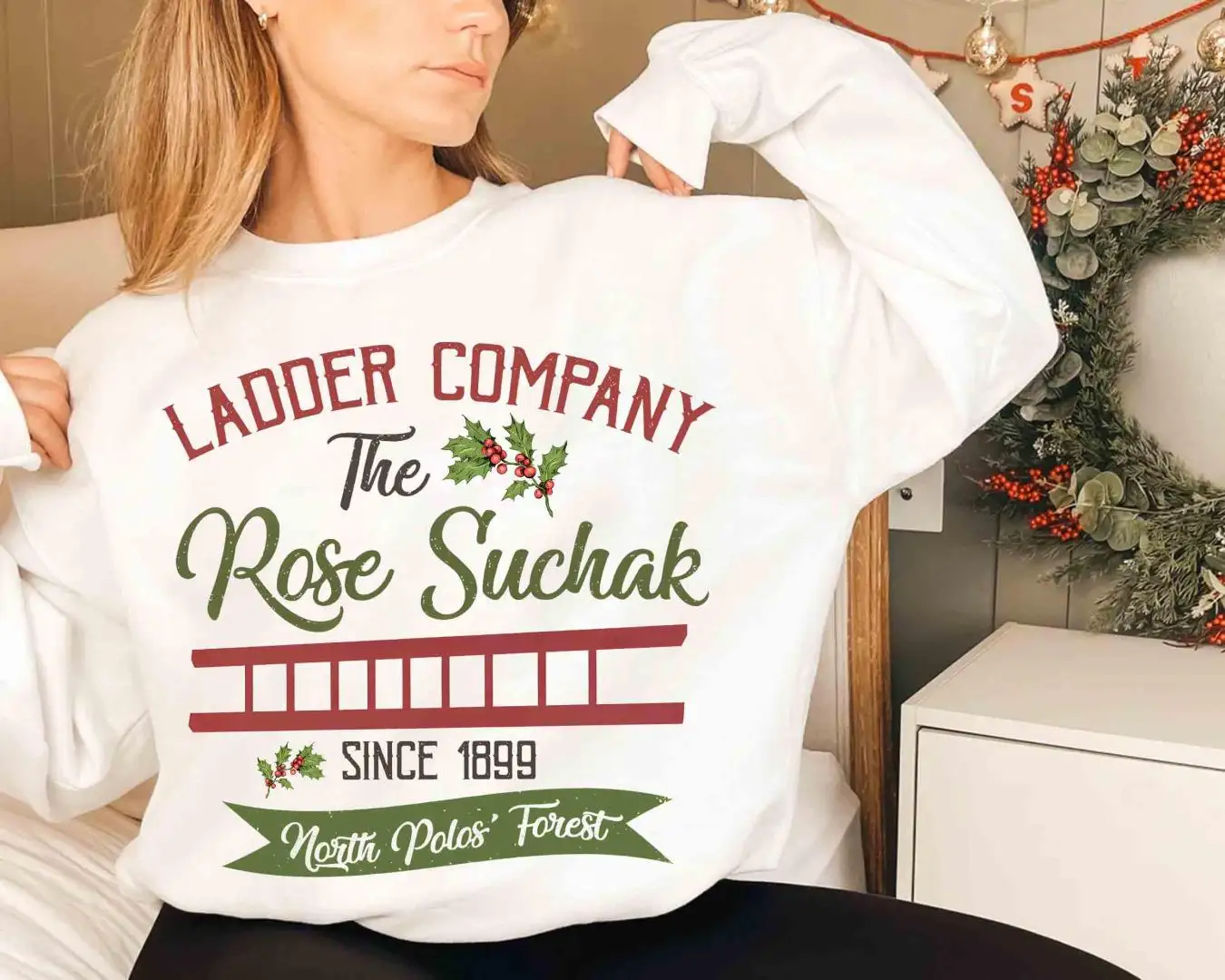 Disney Christmas Movie The Rose Suchak Ladder Company Santa Clause Vintage T-shirt, Disneyland Vacation Gift, Mickey Very Merry Xmas Tee